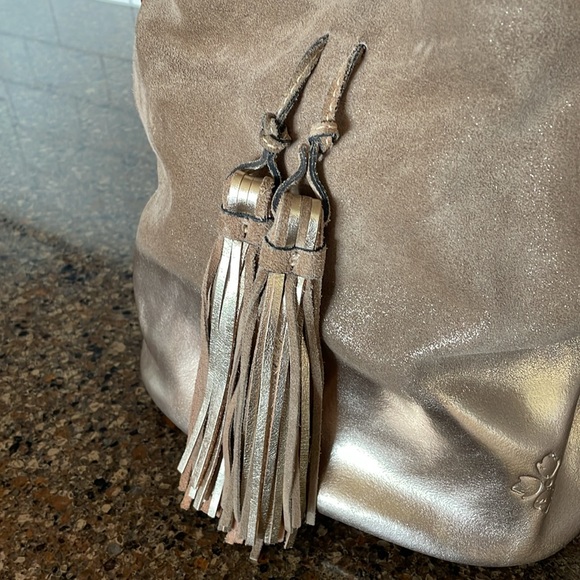 Patricia Nash Metallic Hobo GOLD-DIPPED Bag - Picture 3 of 14